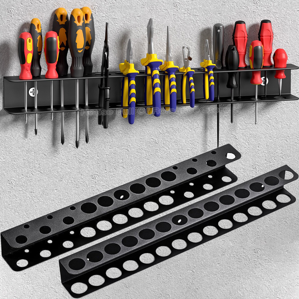 Workshop Tools Types - Screwdriver Plier Organizer Heavy Duty Wall