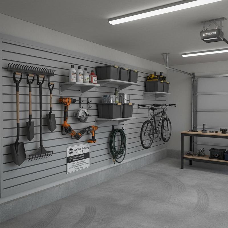 Workshop Tools Display - PVC Wall Plank 4 x 4