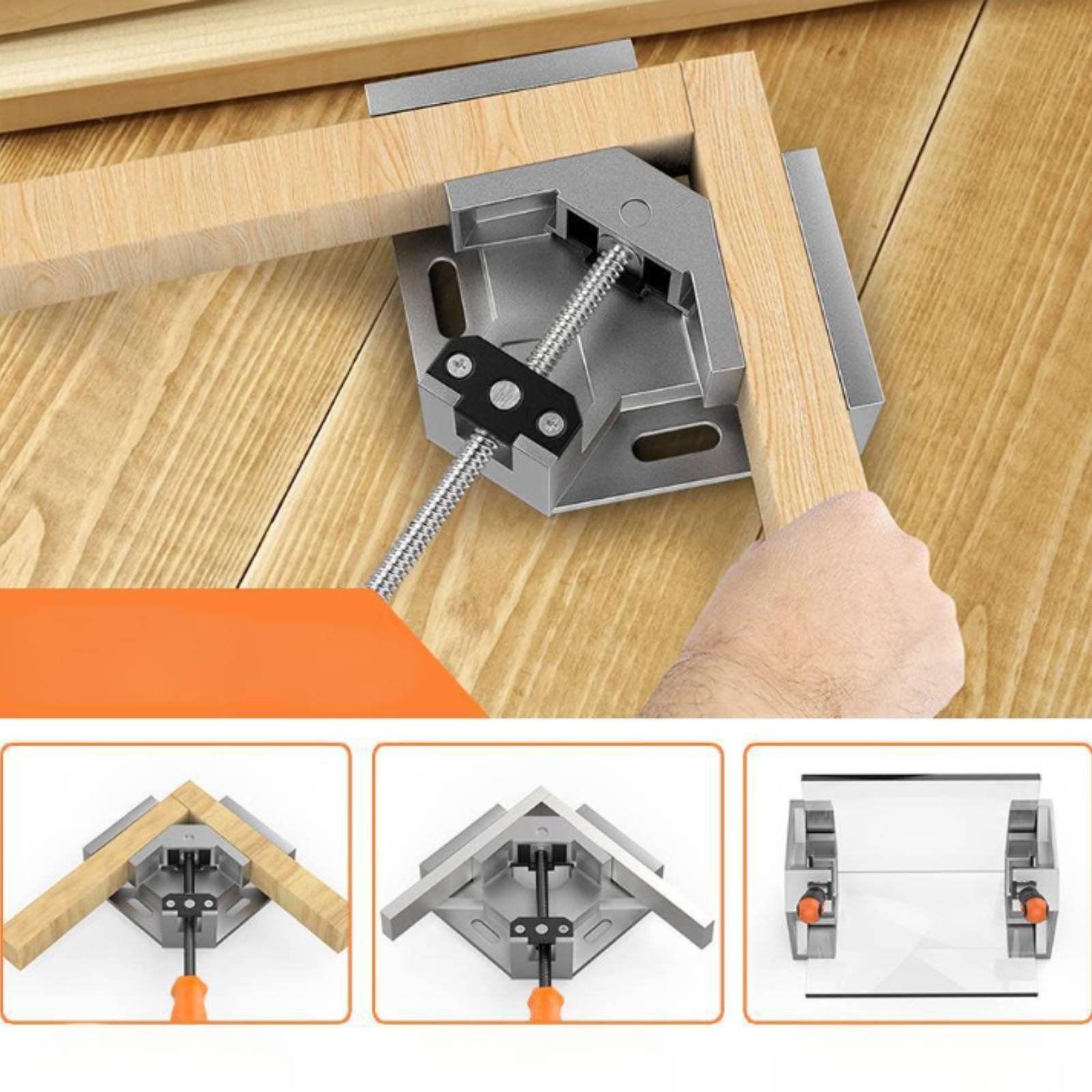 Workshop Tools Pictures - Single Handle Corner Clamp Sturdy Construction