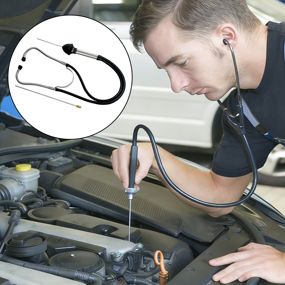 Mechanical Workshop Tools And Equipment - Automotive Stethoscope Mechanical Car Cylinder Tools
