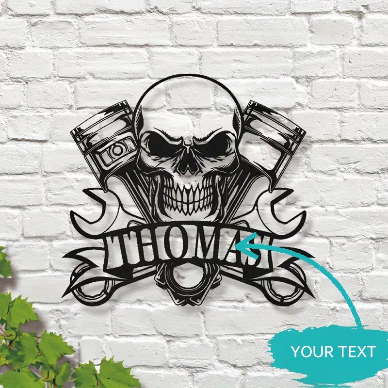 Workshop Tools And Names - Custom Name Tools Repair Metal Wall