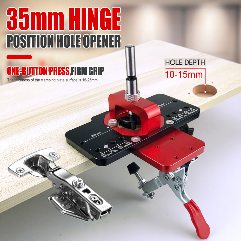 Dowel Jig Kit - 35mm Concealed Door Hinge Jig Accurate