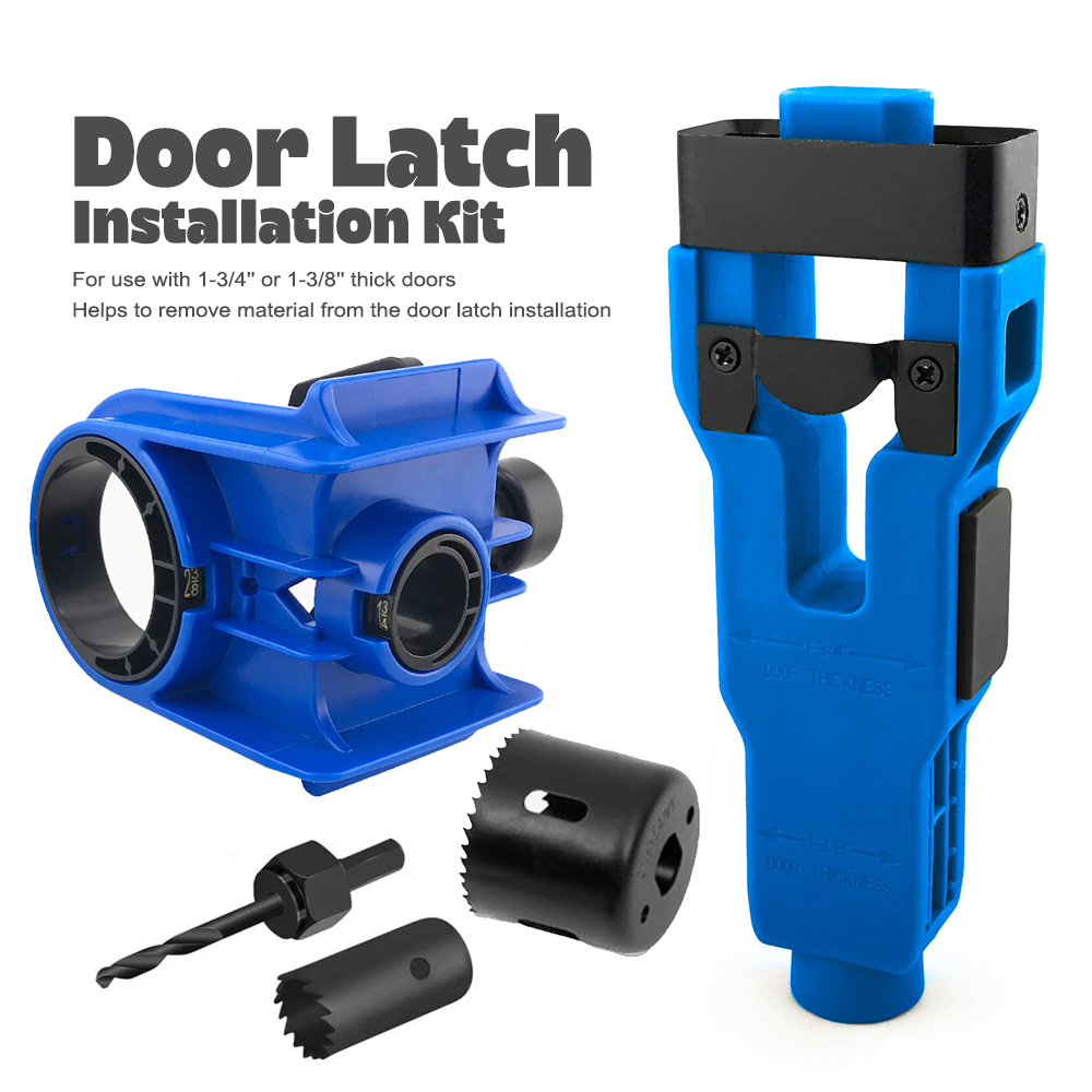 Dowel Jig Kit - Door Lock Installation Kit, Wood Door