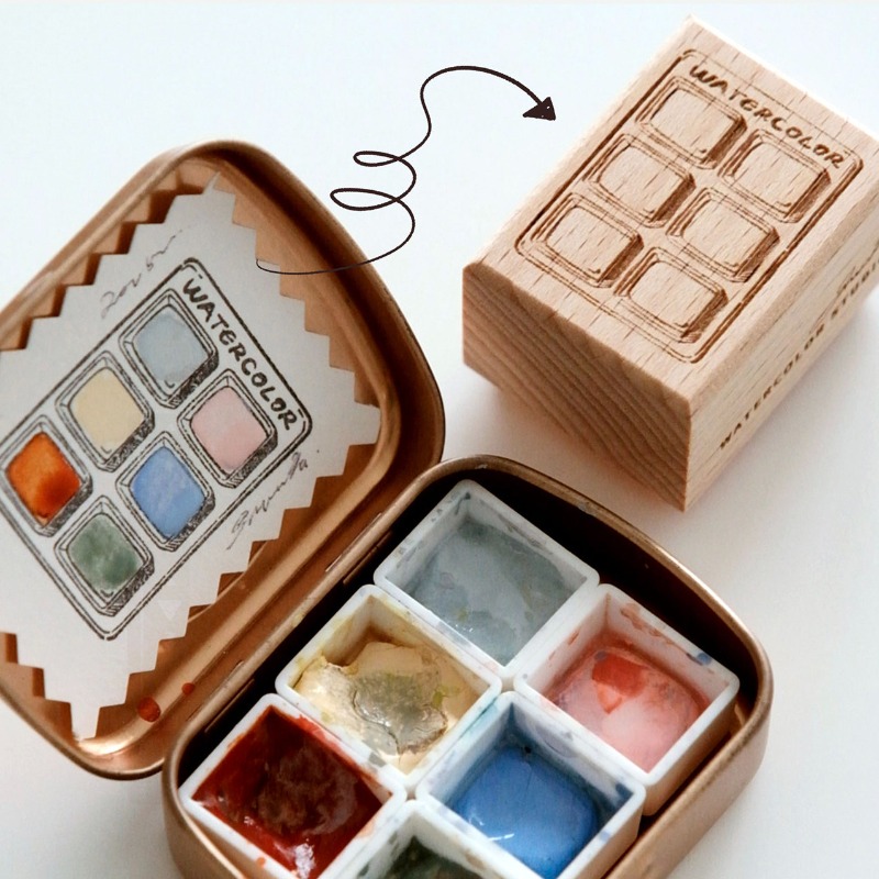 6 Grid Watercolor Color Card W – Tools Qa Bewertung und Preis