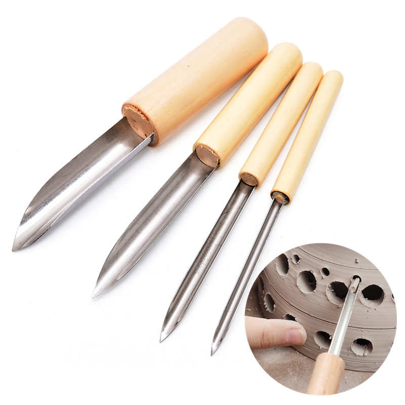 Pottery Tool Puncher 4 Pieces/ – Chisel Set Wood Bewertung und Preis