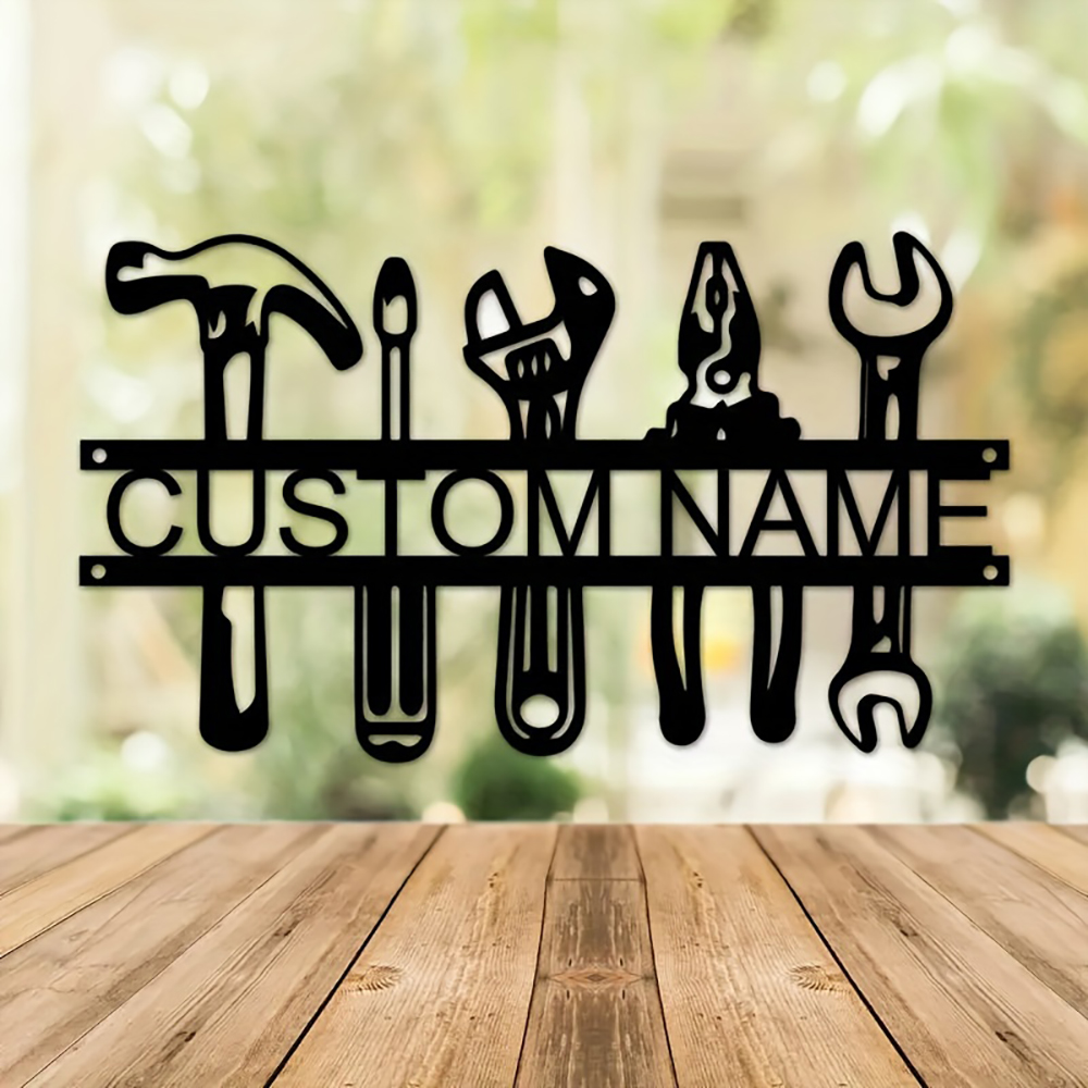 Customized Name Industrial Sty – Workshop Tools And Names Bewertung und Preis