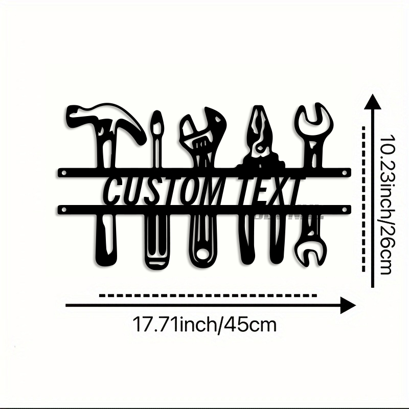 DIY Industrial Style Iron Wall – Workshop Tools And Names Bewertung und Preis