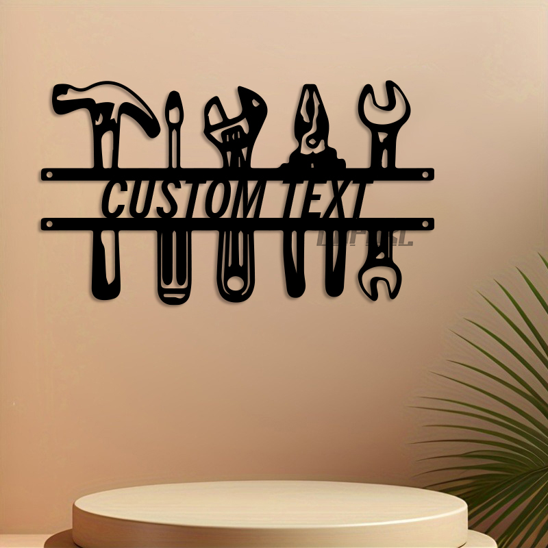 DIY Industrial Style Iron Wall – Workshop Tools And Names Bewertung und Preis