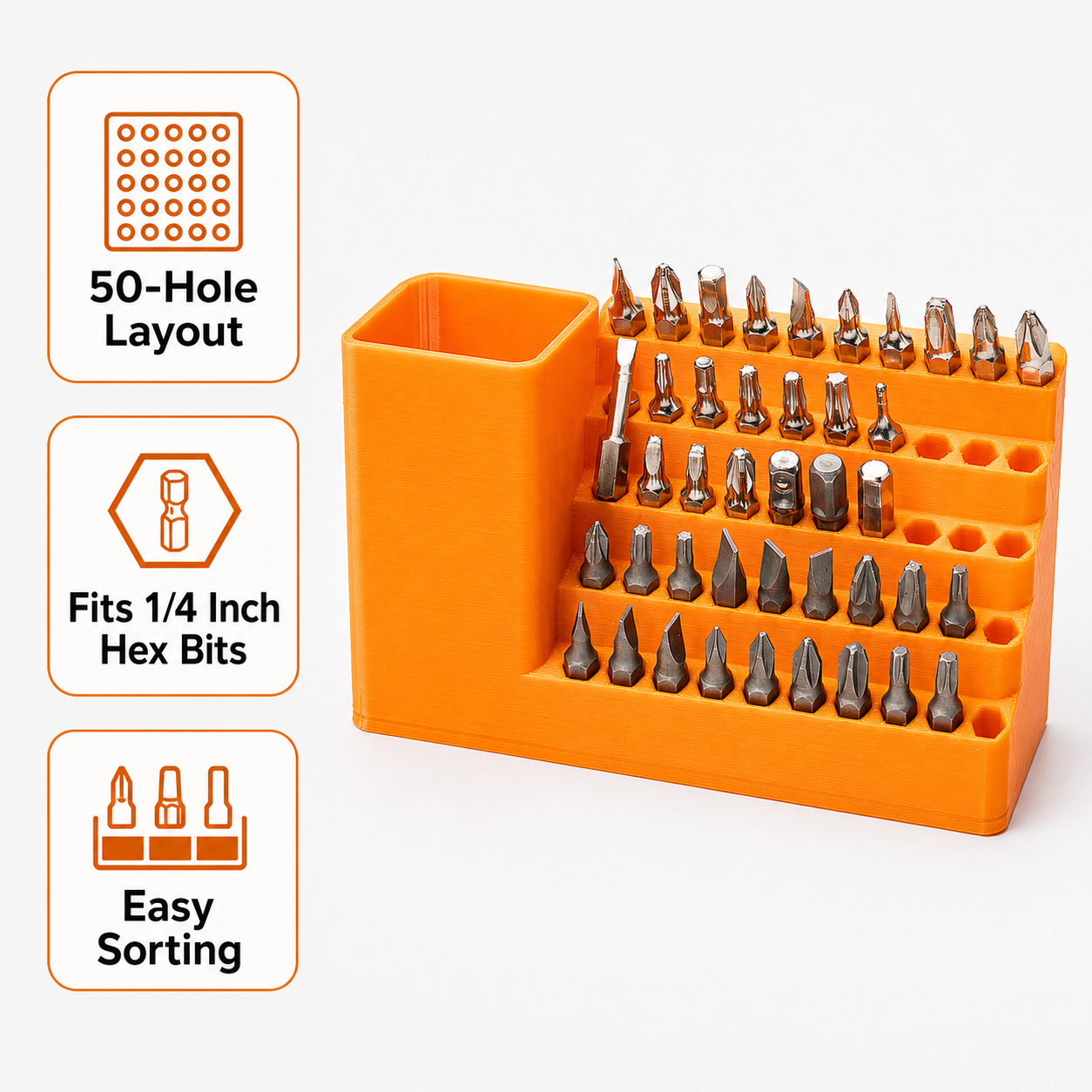 50-Hole Hex Screwdriver Bit St – Tools Box For Workshop Bewertung und Preis