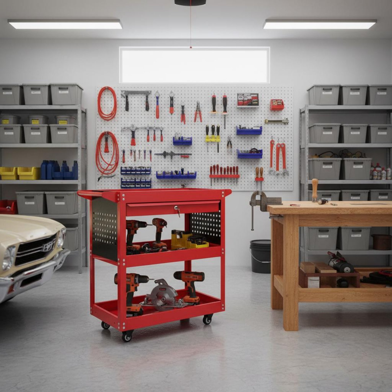 3-Tier Tool Cart High Load Cap – Workshop Tools And Equipment Bewertung und Preis