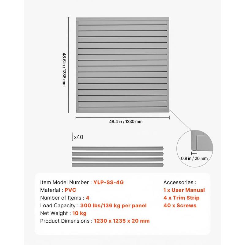 PVC Wall Plank 4 x 4 ft For Ga – Workshop Tools Display Bewertung und Preis