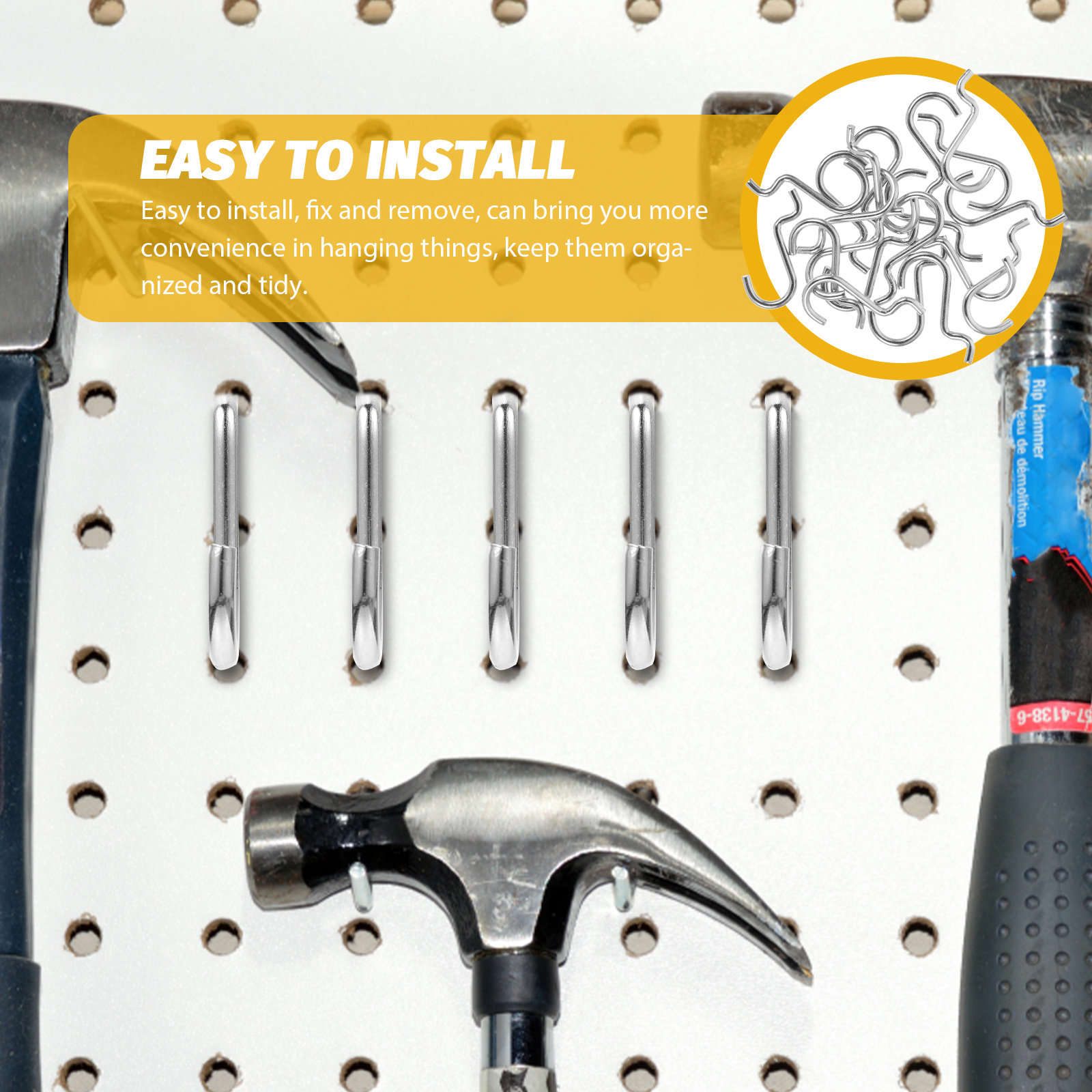 20Pcs High Strength Metal Pegb – Workshop Tools Hanging Bewertung und Preis
