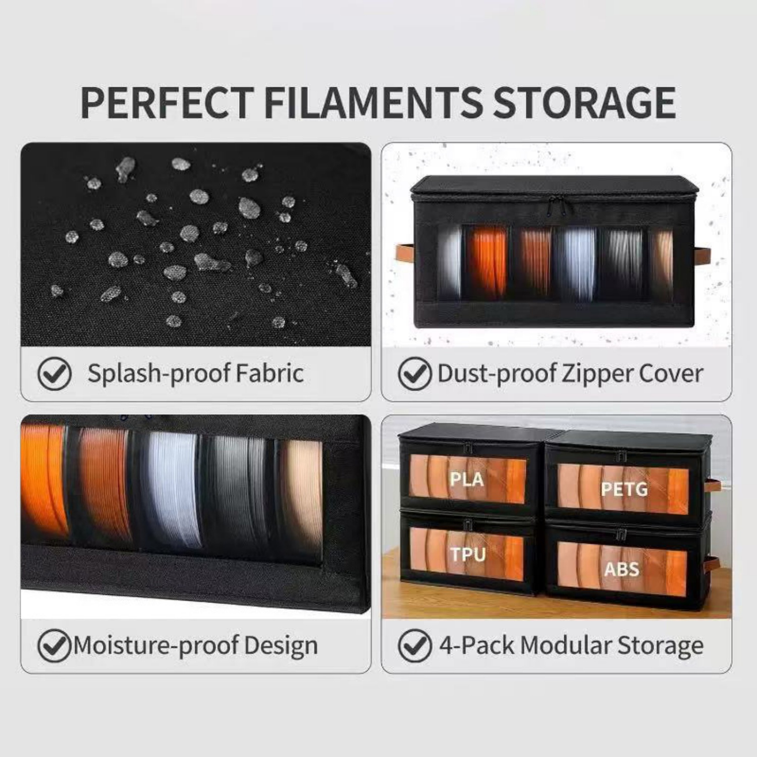 1/2/4pcs 3D Printer Filament S – Tools Box For Workshop Bewertung und Preis