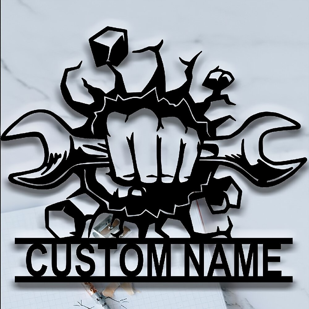 Custom Metal Workshop Wall Sig – Workshop Tools And Names Bewertung und Preis
