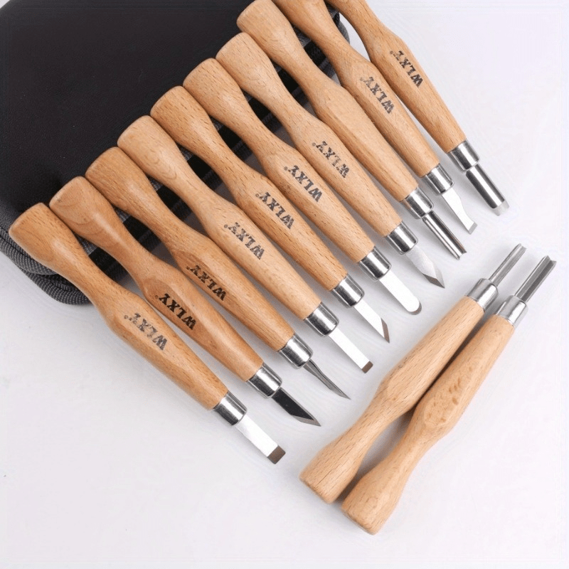 Set Of 12 Professional Wooden  – Chisel Set Wood Bewertung und Preis