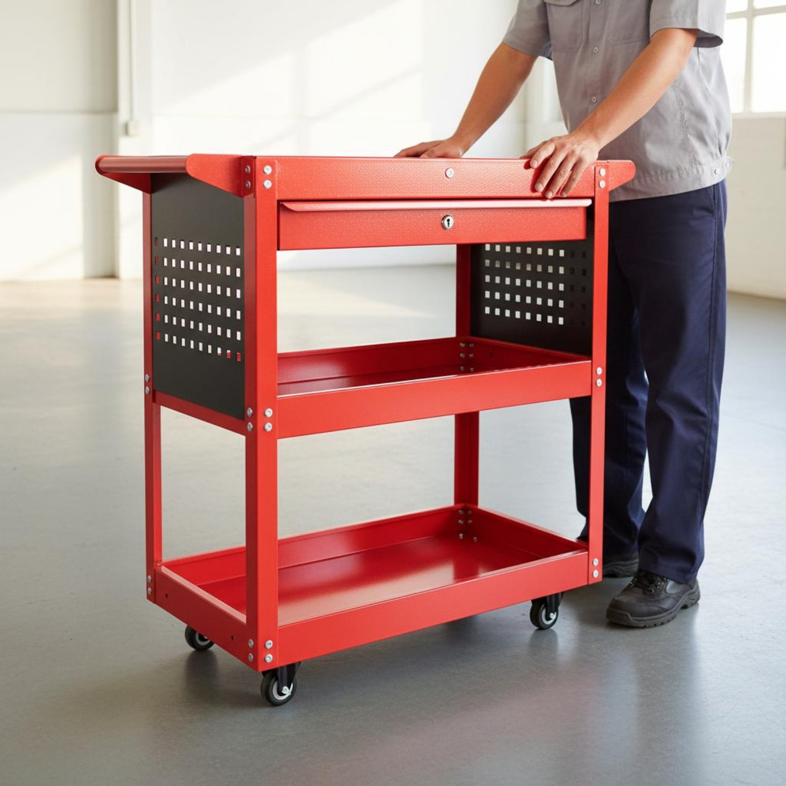 3-Tier Tool Cart Thickened Ste – Workshop Tools And Equipment Bewertung und Preis