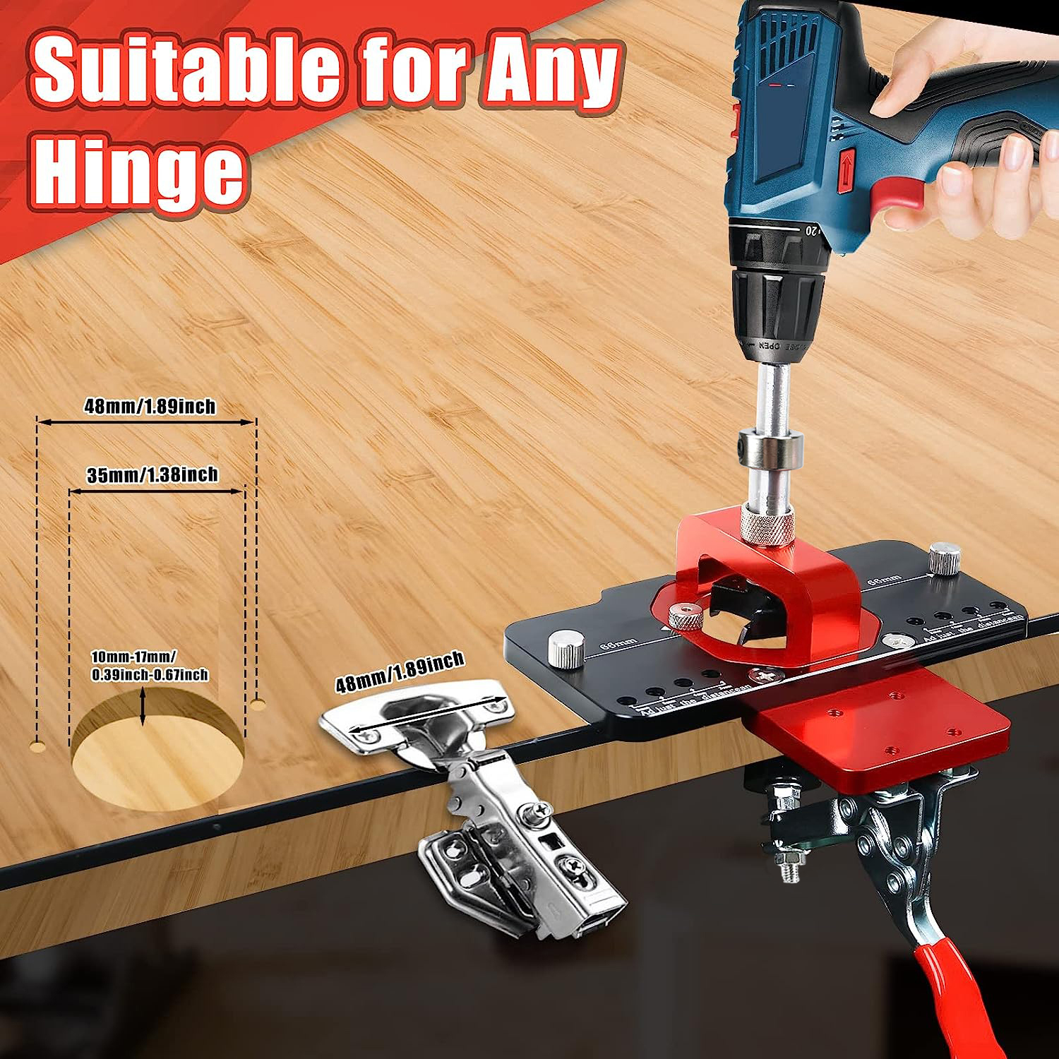 35mm Concealed Door Hinge Jig  – Dowel Jig Kit Bewertung und Preis