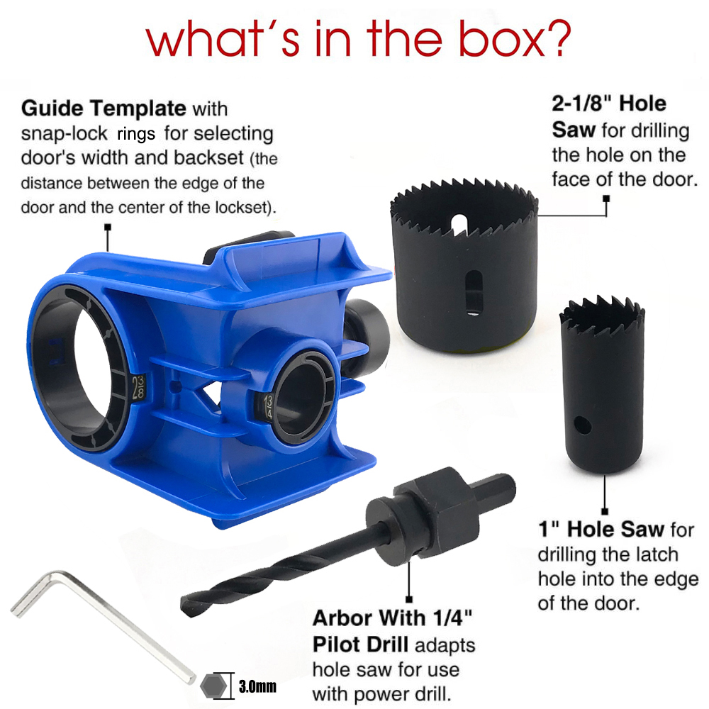Door Lock Installation Kit, Wo – Dowel Jig Kit Bewertung und Preis