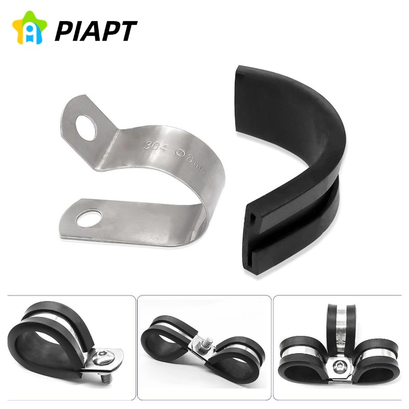 2/5/10PCS Rubber Lined P Clips – Pipe Clamp Bar Bewertung und Preis