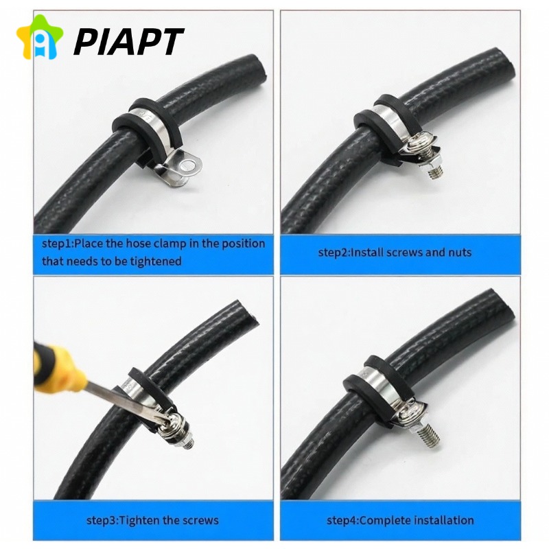 2/5/10PCS Rubber Lined P Clips – Pipe Clamp Bar Bewertung und Preis