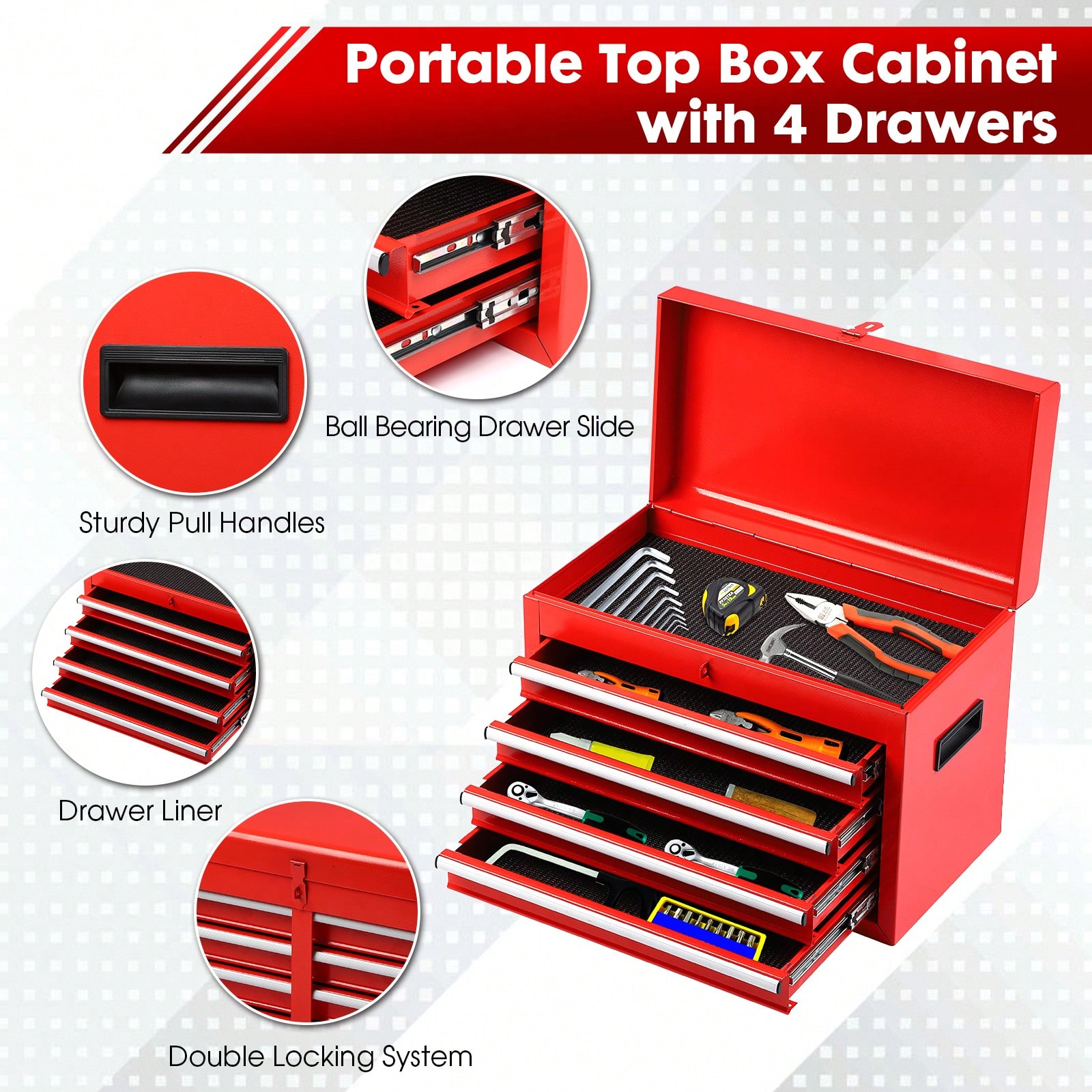 Rolling Tool Chest, 5-Drawer 2 – Tools Box For Workshop Bewertung und Preis