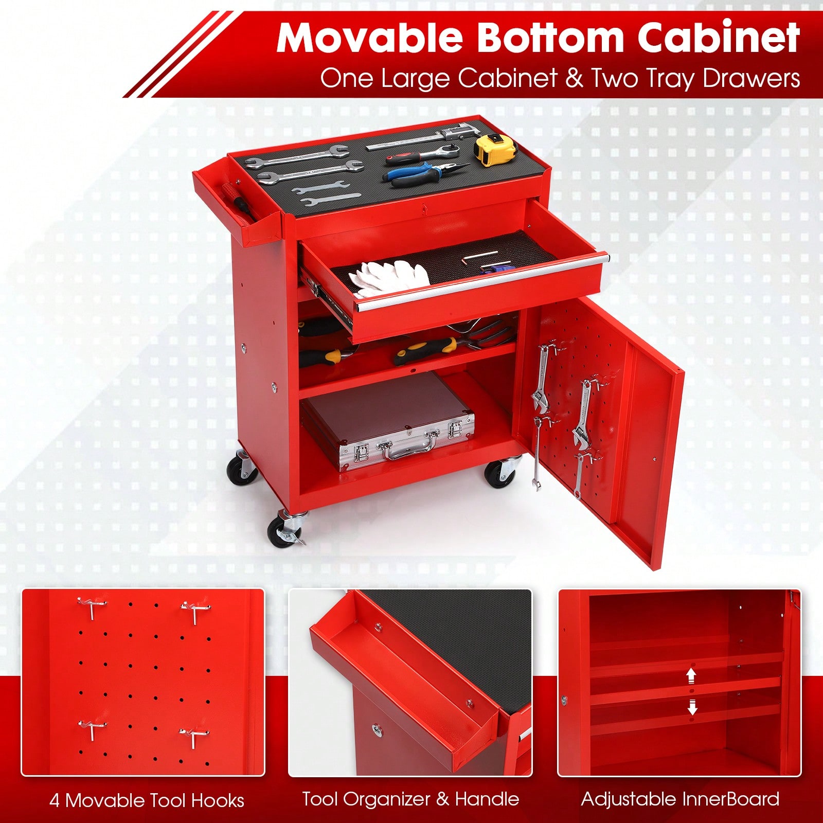 Rolling Tool Chest, 5-Drawer 2 – Tools Box For Workshop Bewertung und Preis
