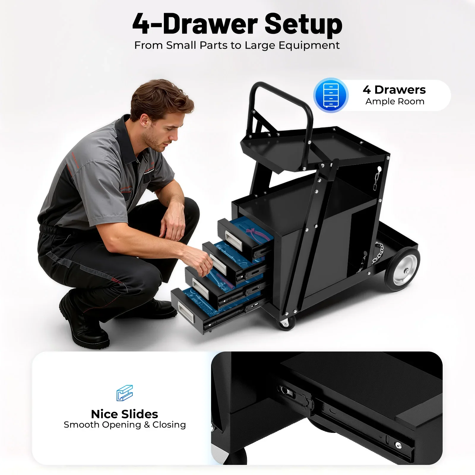 Rolling Welding Cart with Comf – Workshop Tools And Equipment Bewertung und Preis
