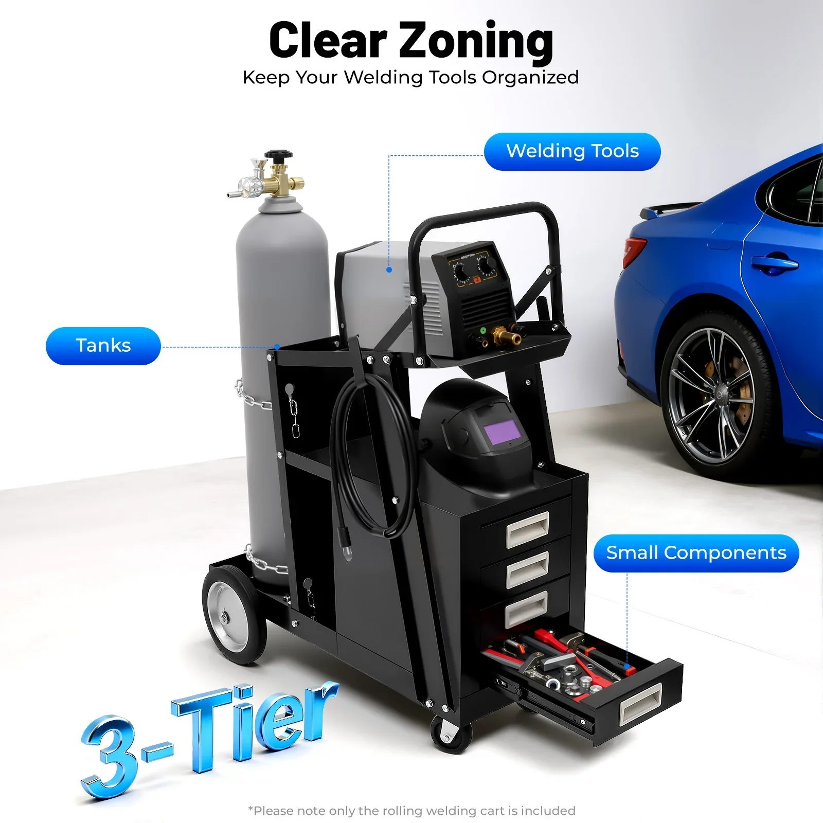 Rolling Welding Cart with Comf – Workshop Tools And Equipment Bewertung und Preis