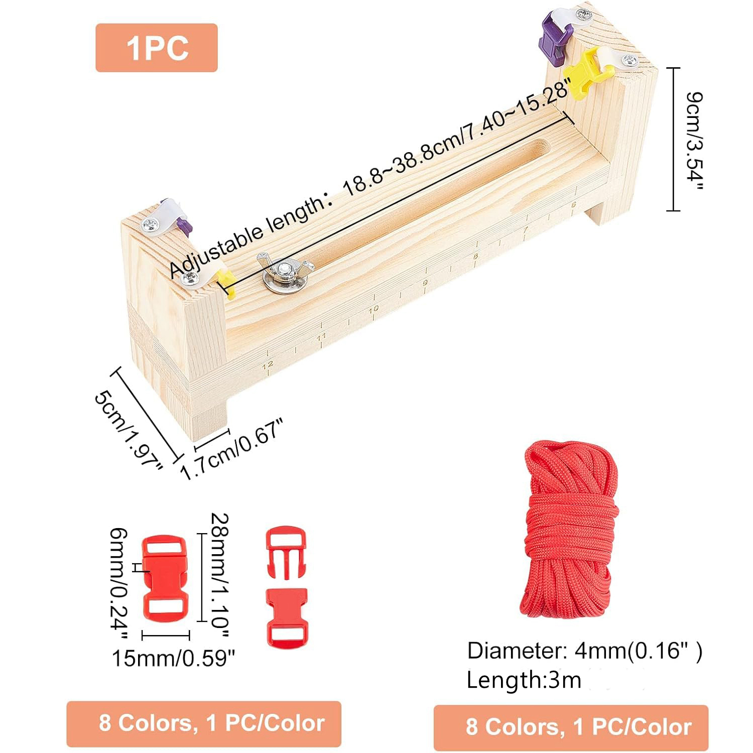 Wood Paracord Jig Bracelet Mak – Dowel Jig Kit Bewertung und Preis