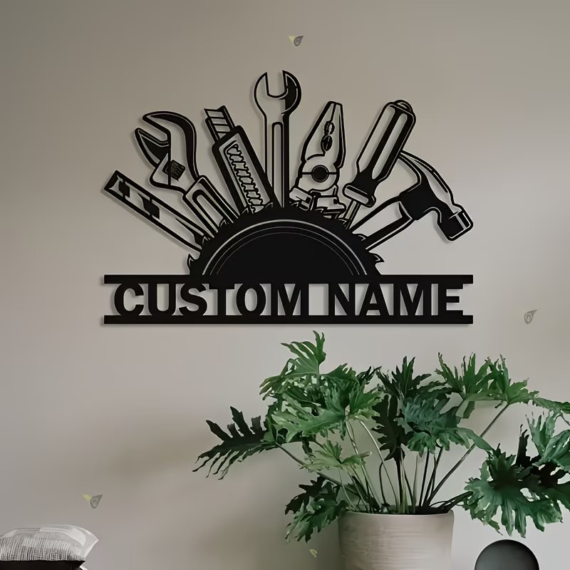 Custom Metal Tool Wall Art - P – Workshop Tools And Names Bewertung und Preis
