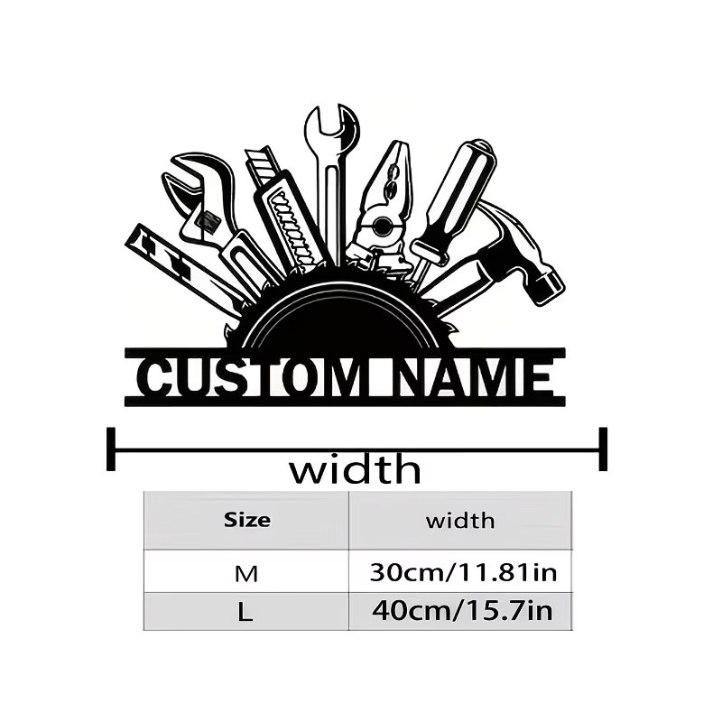 Custom Metal Tool Wall Art - P – Workshop Tools And Names Bewertung und Preis