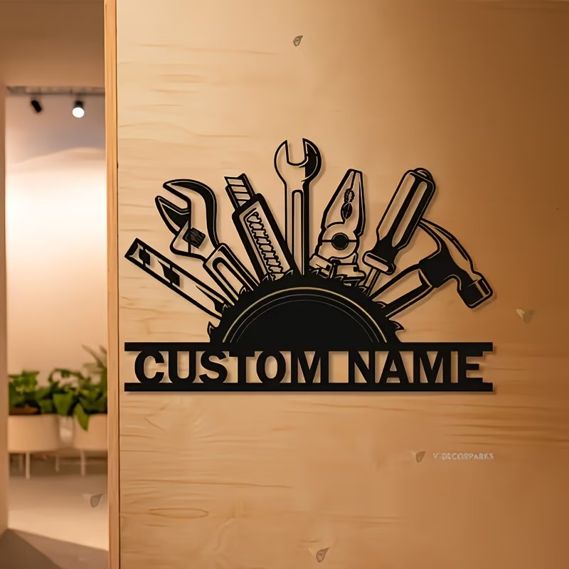 Custom Metal Tool Wall Art - P – Workshop Tools And Names Bewertung und Preis