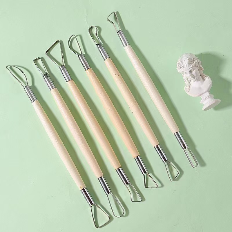 6PCS wooden handle wax pottery – Chisel Set Wood Bewertung und Preis